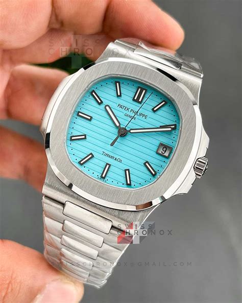 patek philippe 5711 tiffany dial|Patek Philippe nautilus blue dial.